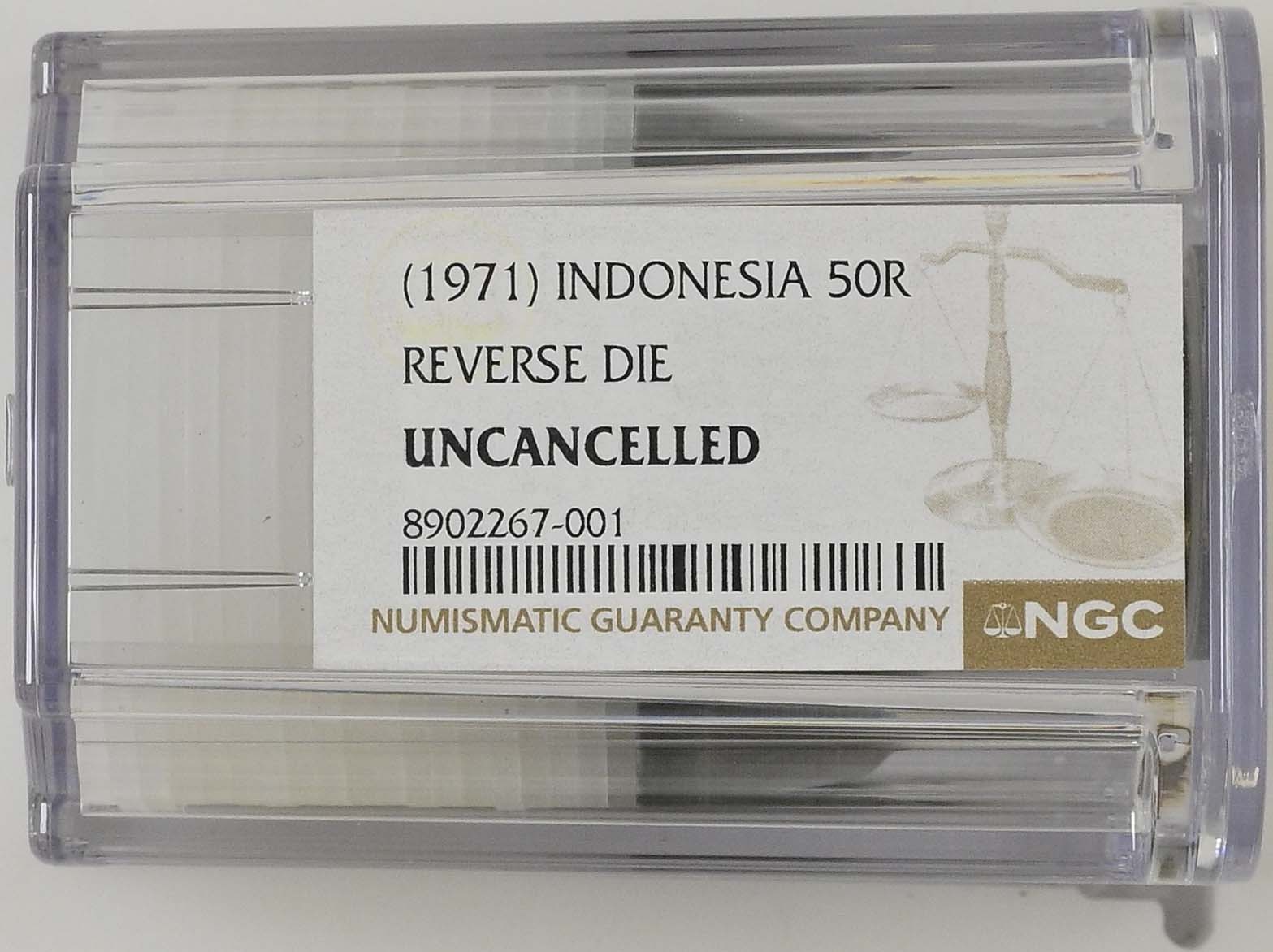 Indonesia 1971 50 Rupiah rev die
