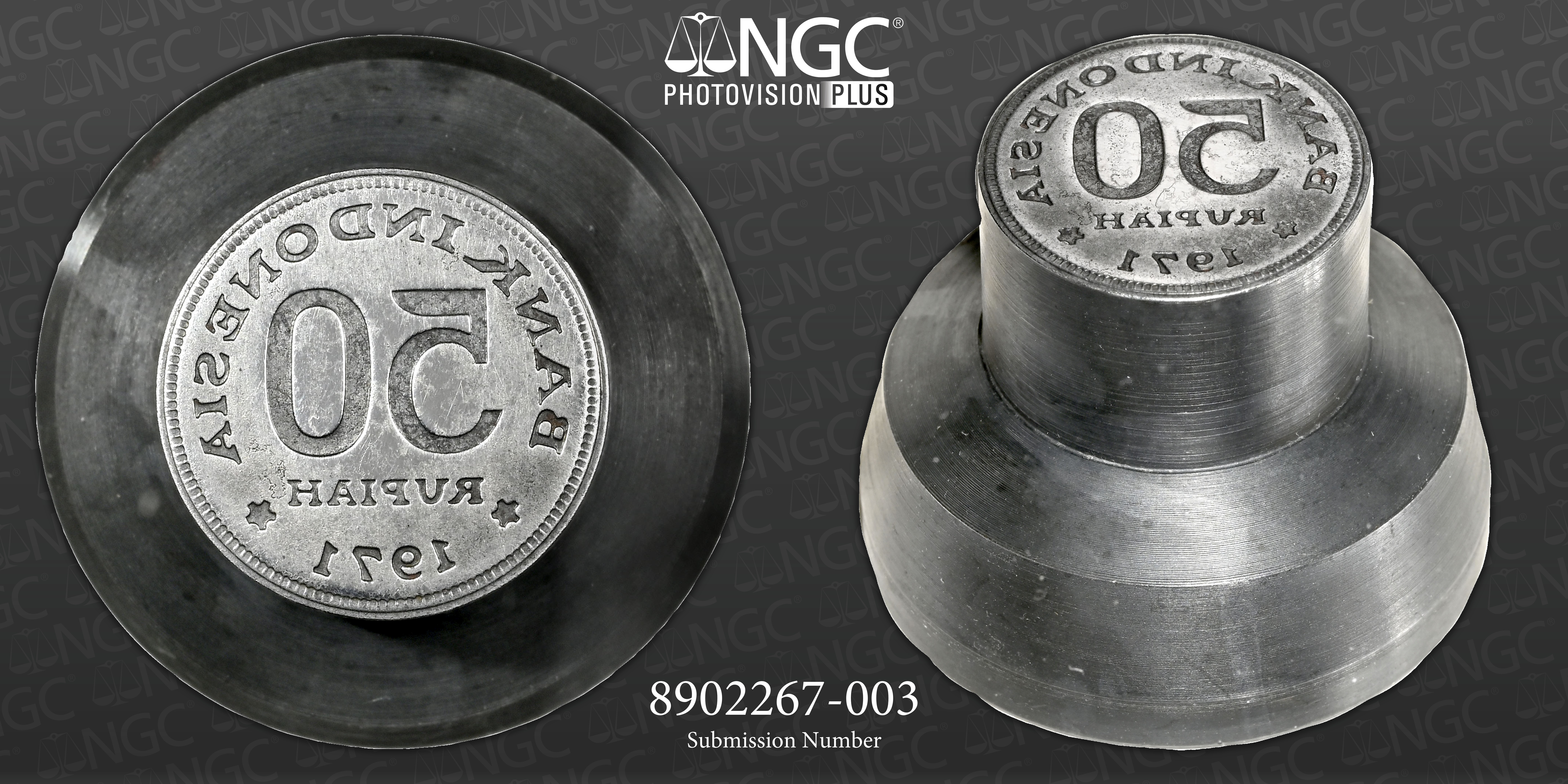 Indonesia 1971 50 Rupiah obv die